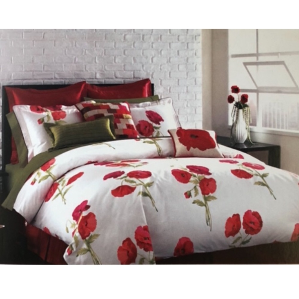 Bloom Red Poppies King Duvet Cover